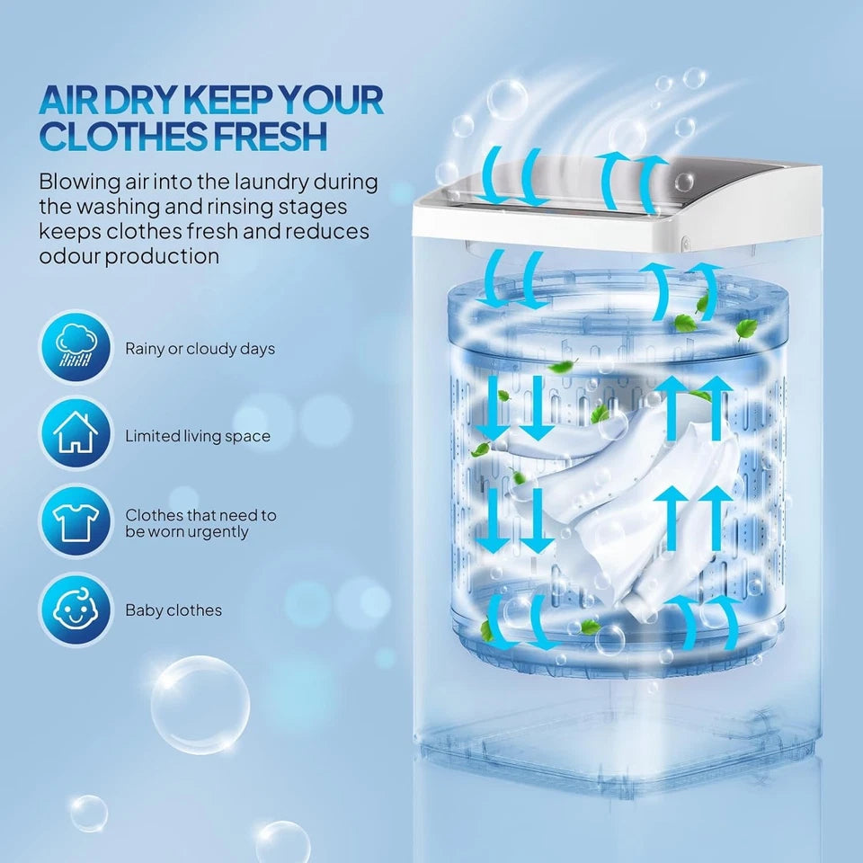 17.8lbs Portable Apartment Ventless Washer & Dryer Combo