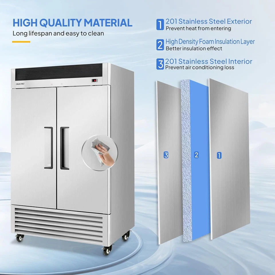 2 Door Commercial Upright Refrigerator
