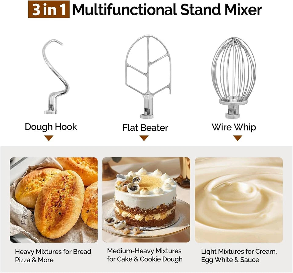 15QT Commercial Dough & Flour Mixer
