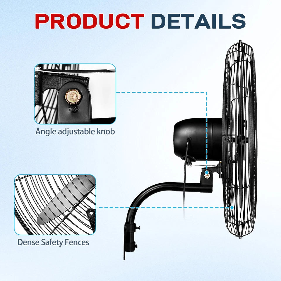 20" Industrial Wall Fan (Set of 2)