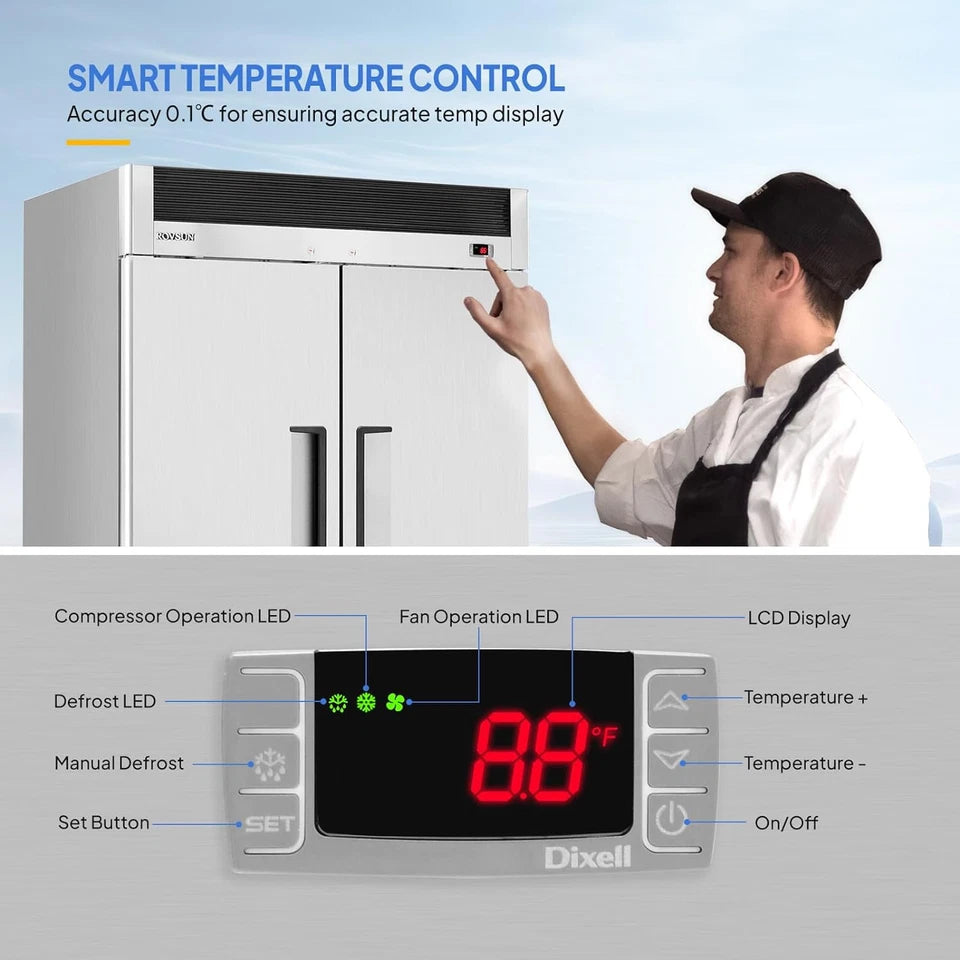 2 Door Commercial Upright Refrigerator