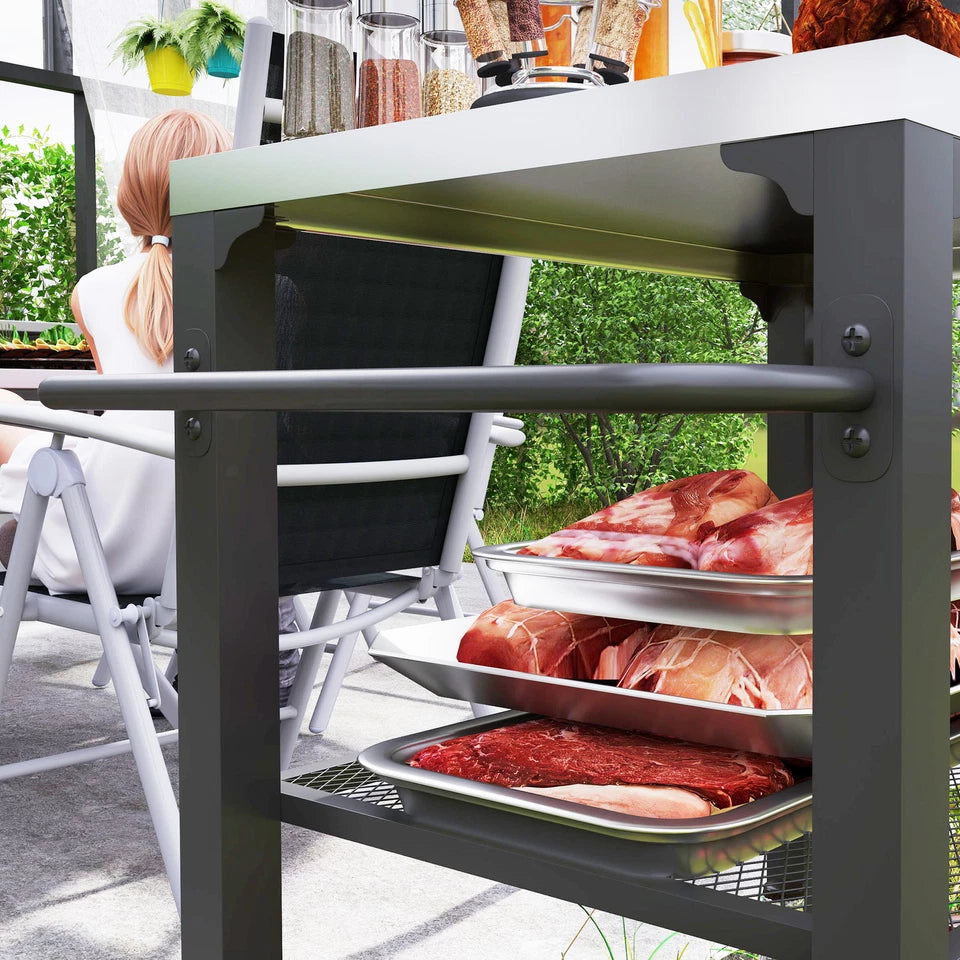 Bauer Outdoor Bar Cart