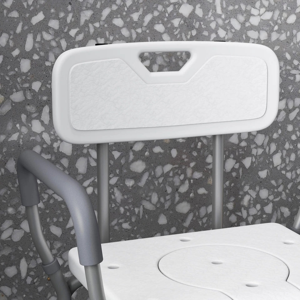 Elderly Commode Shower Chair With Arms