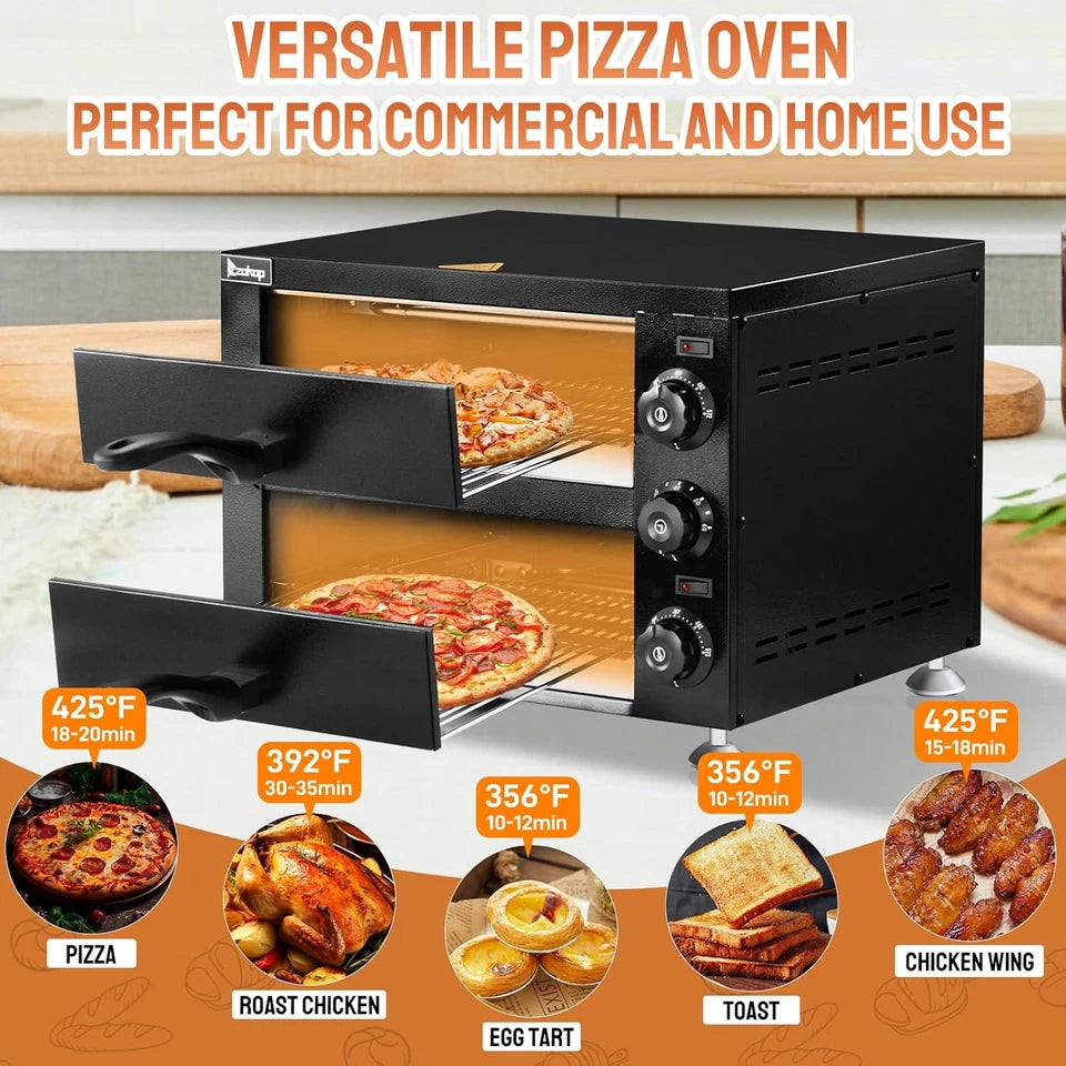 Double Commercial Electric Pizza Oven