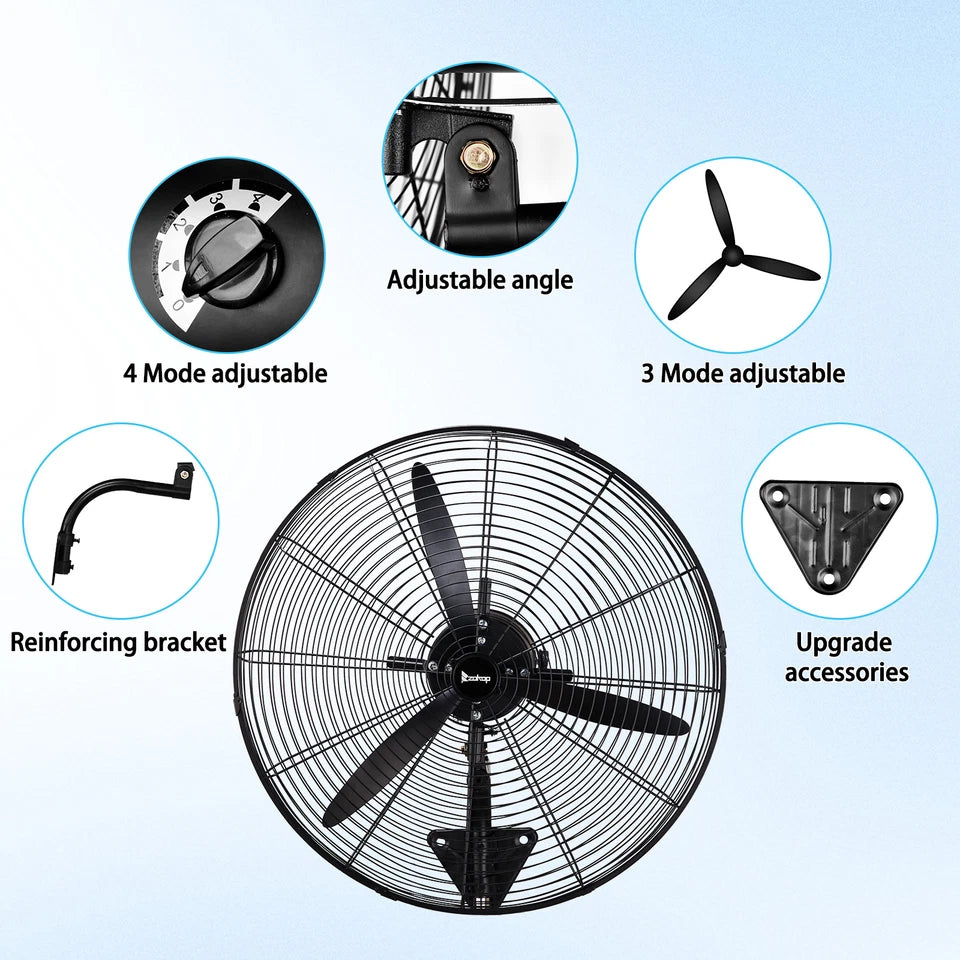 20" Industrial Wall Fan (Set of 2)
