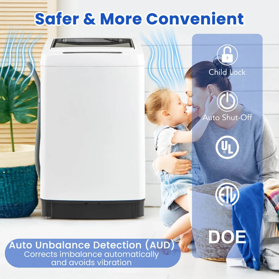 11lbs Portable Apartment Ventless Washer & Dryer Combo