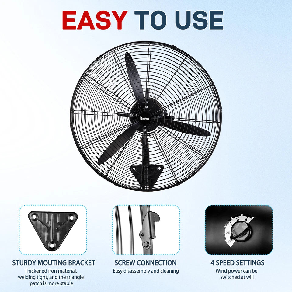 20" Industrial Wall Fan (Set of 2)