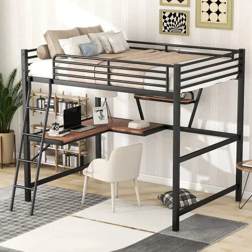 Craig Full Loft Bed With Desk