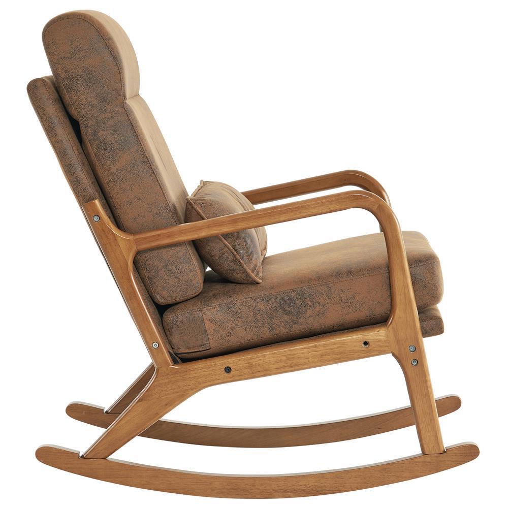 Wiley Modern Cushioned Rocking Armchair