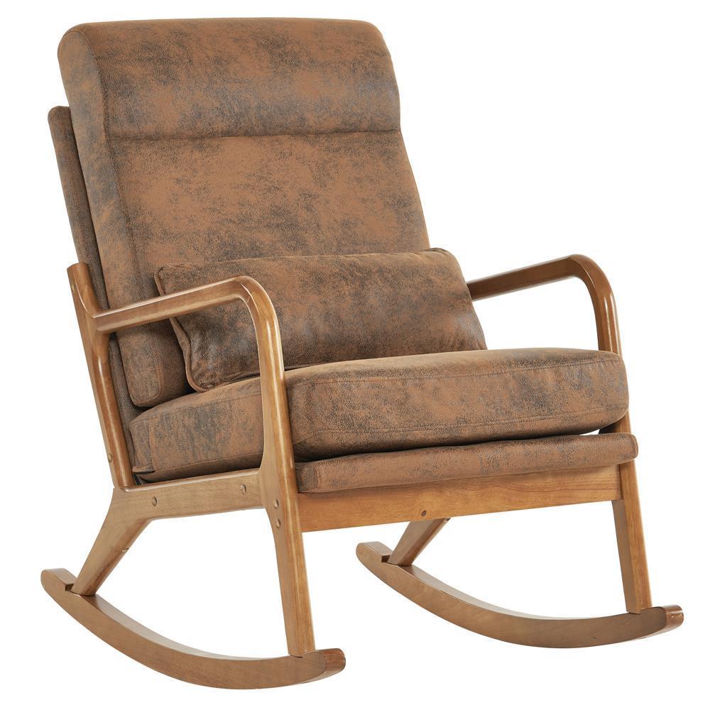 Wiley Modern Cushioned Rocking Armchair
