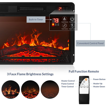 Isaac Farmhouse Fireplace TV Stand (Up to 65")