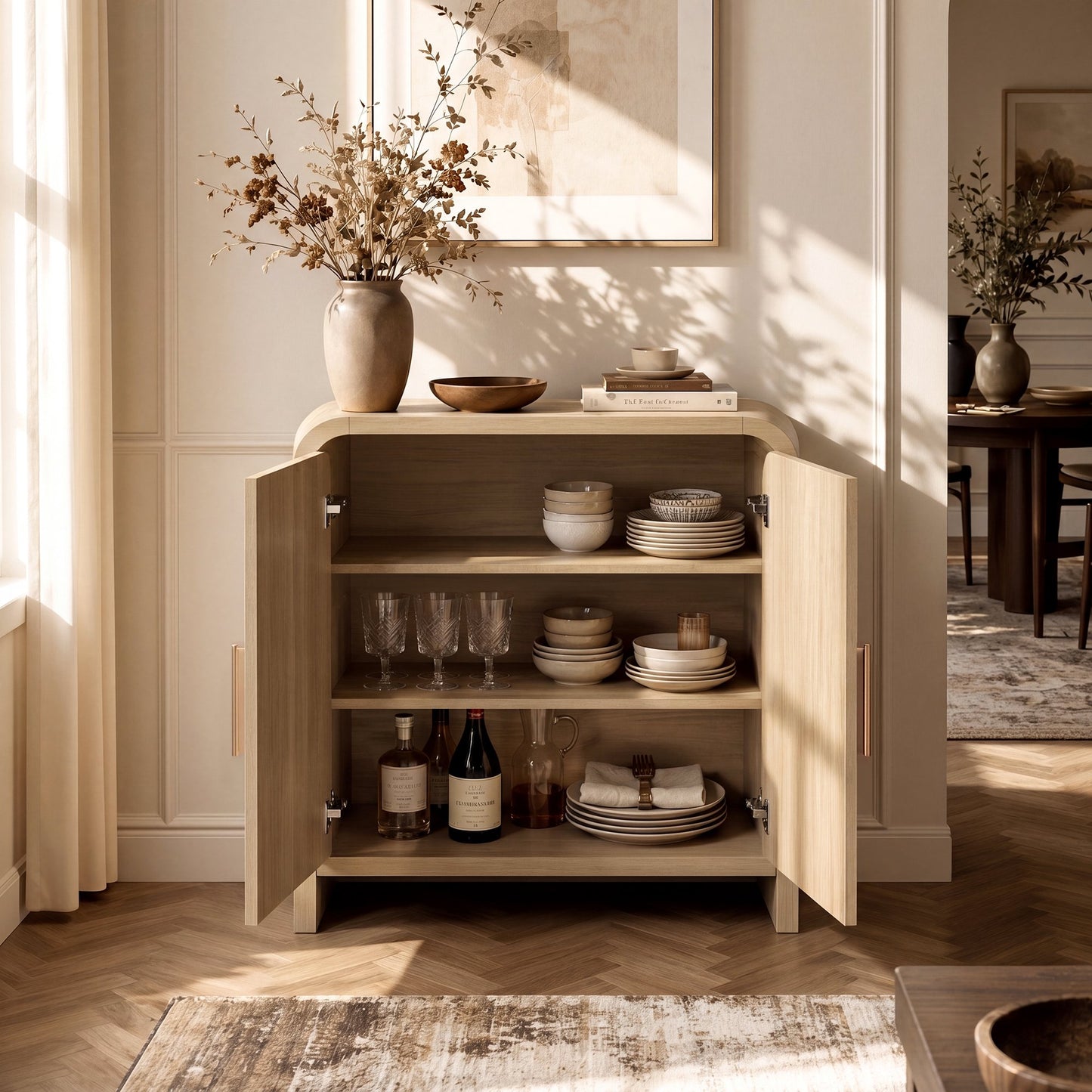 33.4" Sideboard Buffet Cabinet
