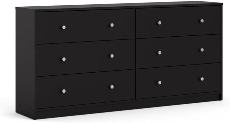 Home Square 3 Piece Bedroom Set with 6-Drawer Double Dresser - Canva Home