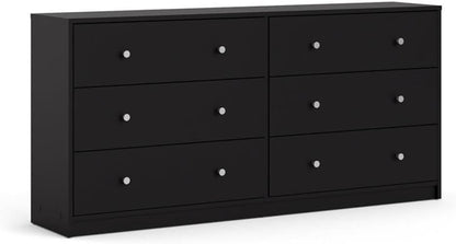 Home Square 3 Piece Bedroom Set with 6-Drawer Double Dresser - Canva Home