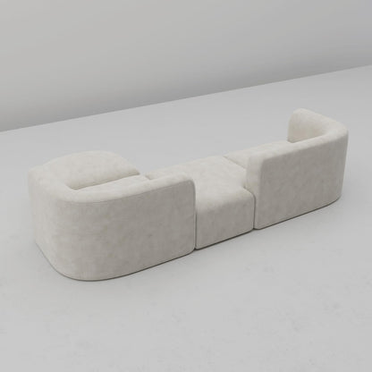 Acann Luxury Modern Tight Curved Back Velvet Sofa