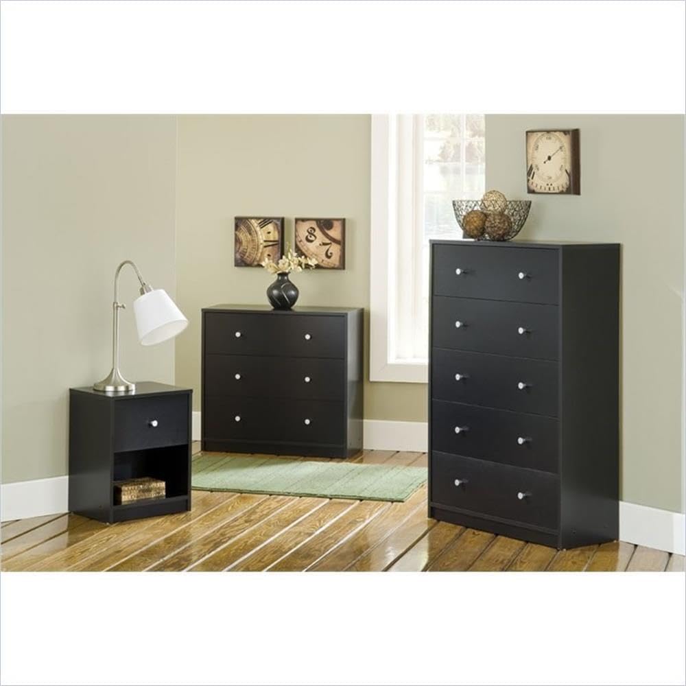 Home Square 3 Piece Bedroom Set with 6-Drawer Double Dresser - Canva Home