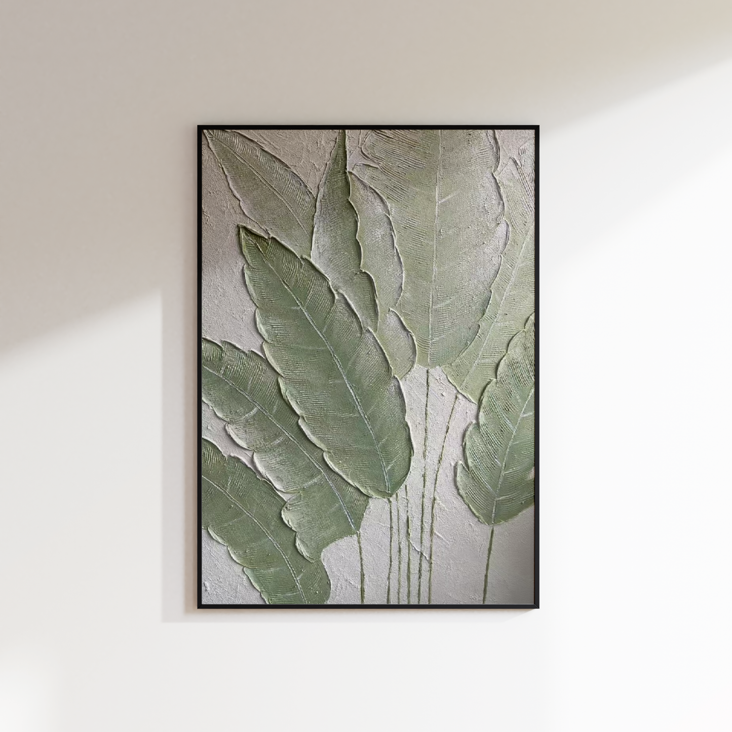 Ancient Leaf Oil Painting