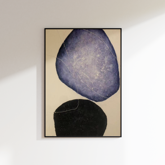 Purple Stone Oil Painting