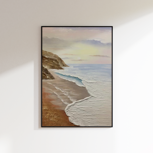 Sunrise Beach Oil Painting