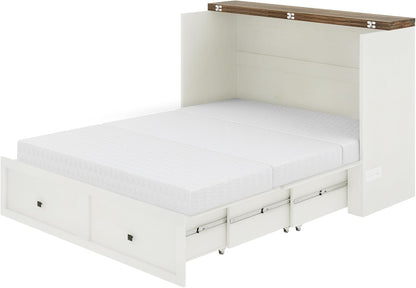 Queen Murphy Bed with 6" Tri-Fold Memory Foam Mattress