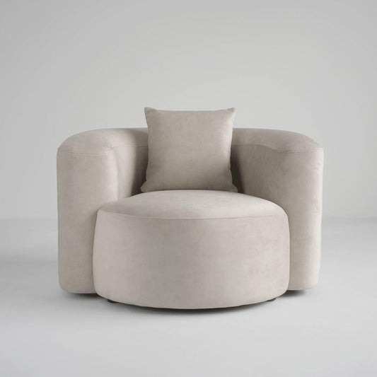 Modern Wool-Like T-Shape Couch