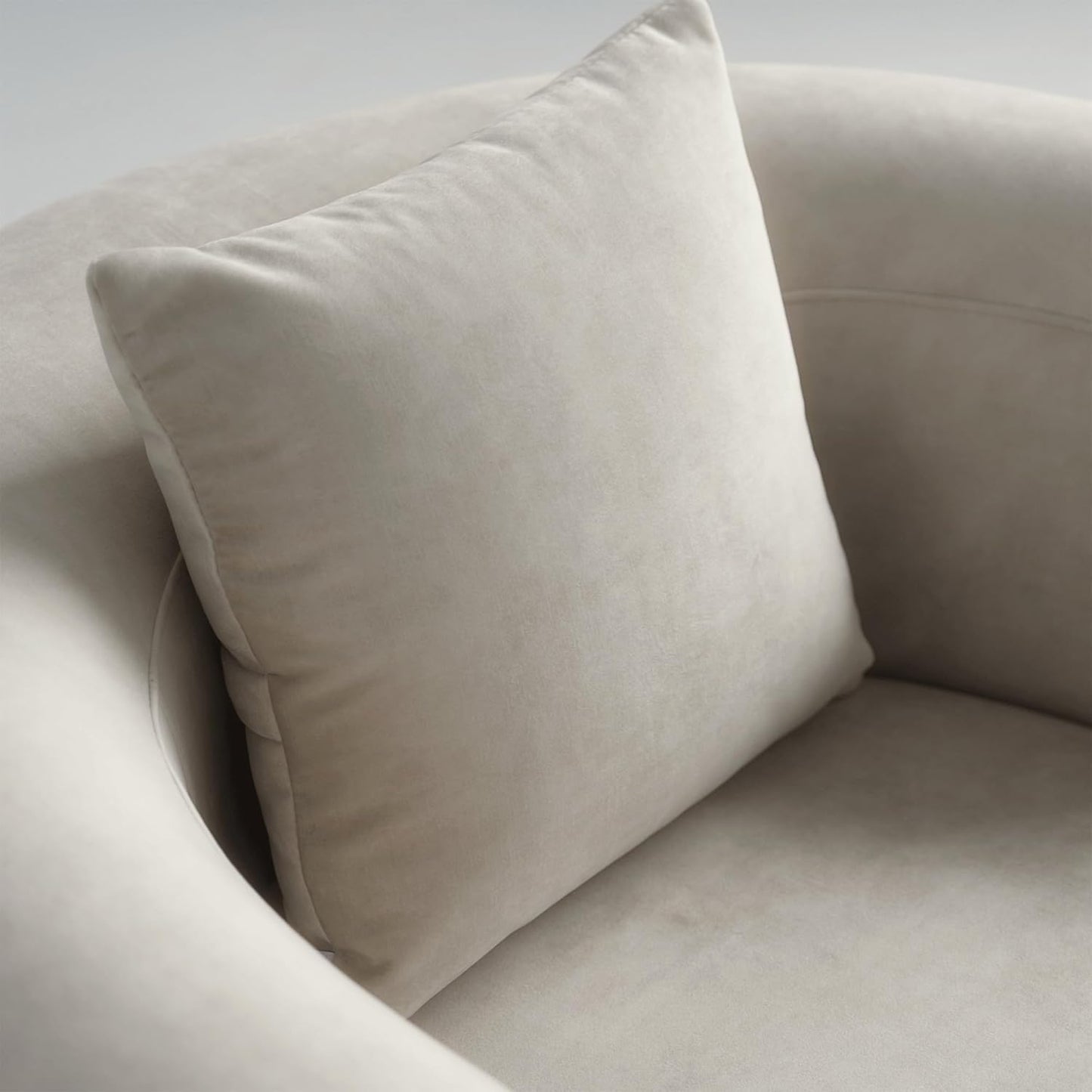 Modern Wool-Like T-Shape Couch