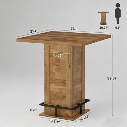 39.4" H Counter Height Pub Table - Canva Home