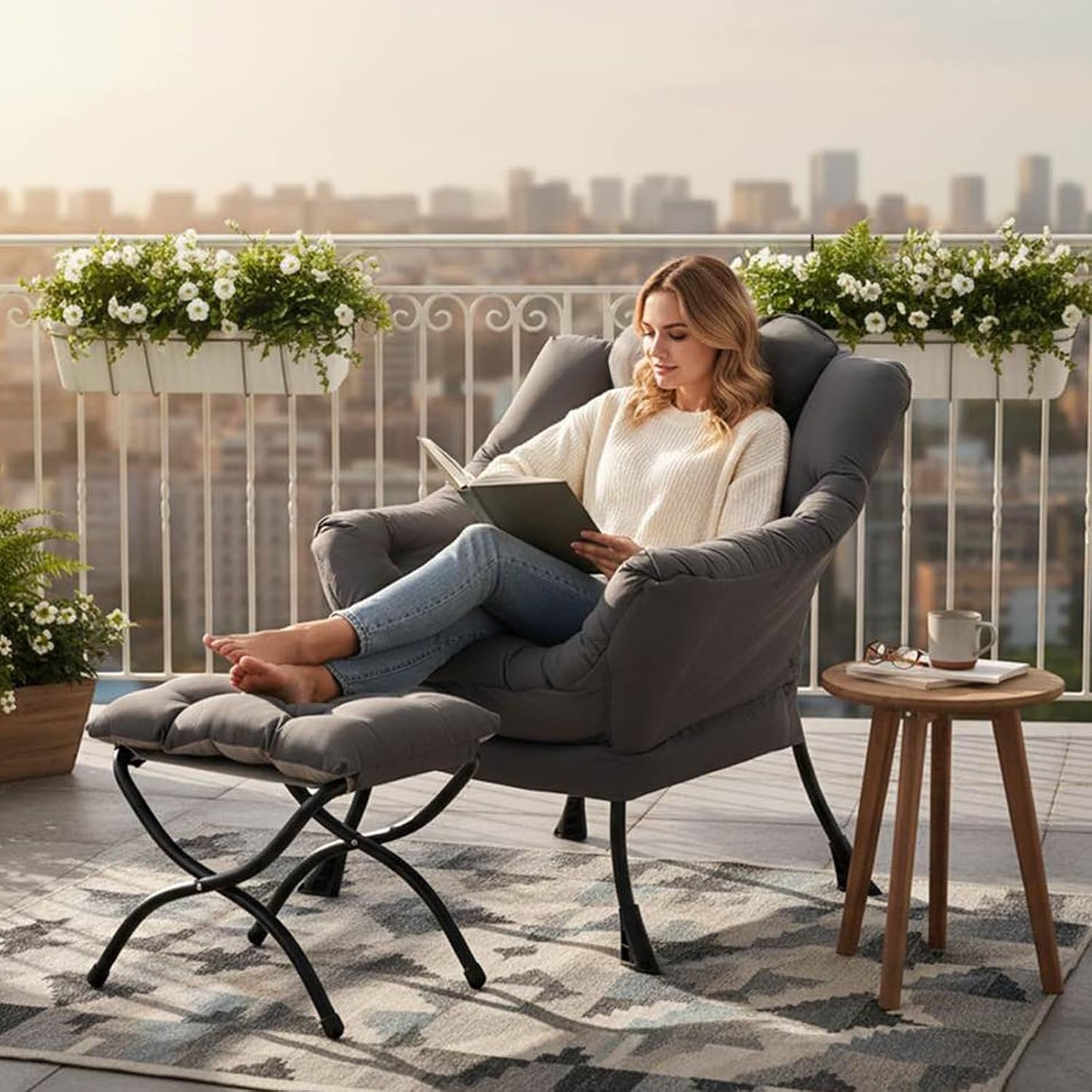 Tiita Modern Large Accent Chair - Canva Home