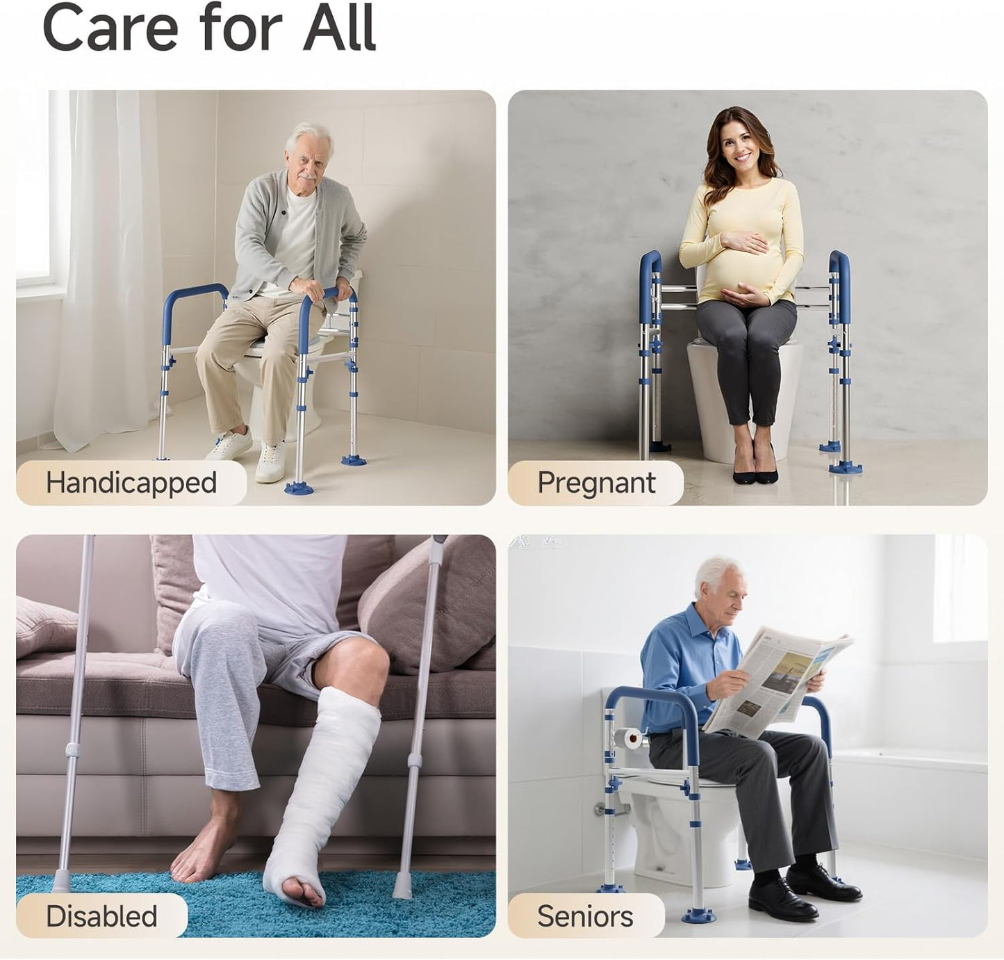 Loyoda Toilet Safety Rails for Seniors