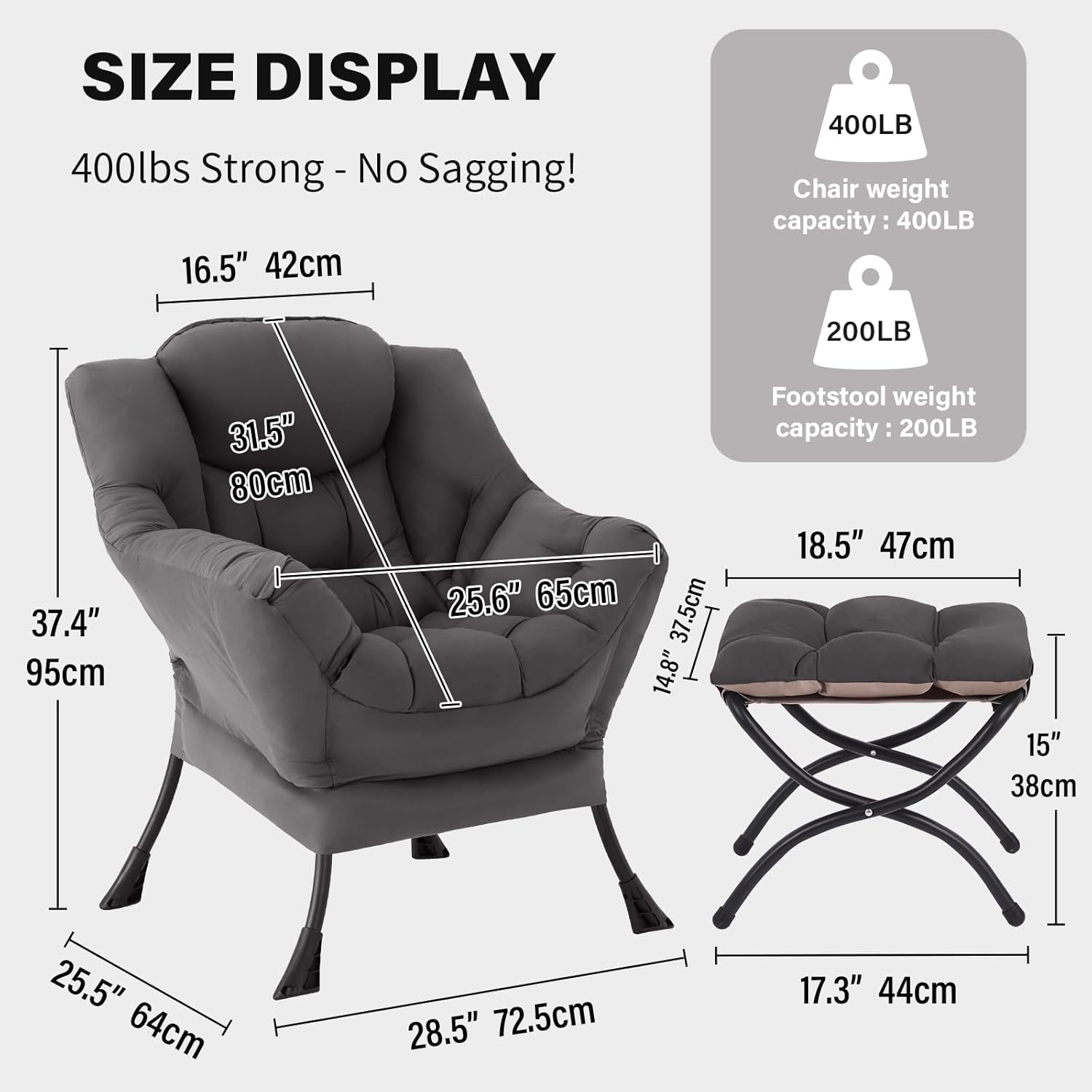 Tiita Modern Large Accent Chair - Canva Home