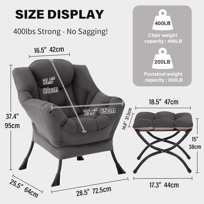 Tiita Modern Large Accent Chair - Canva Home