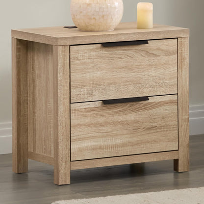 3 Pieces Bedroom Set, Queen Size Wood Platform Bed Frame and 2 Nightstands - Canva Home