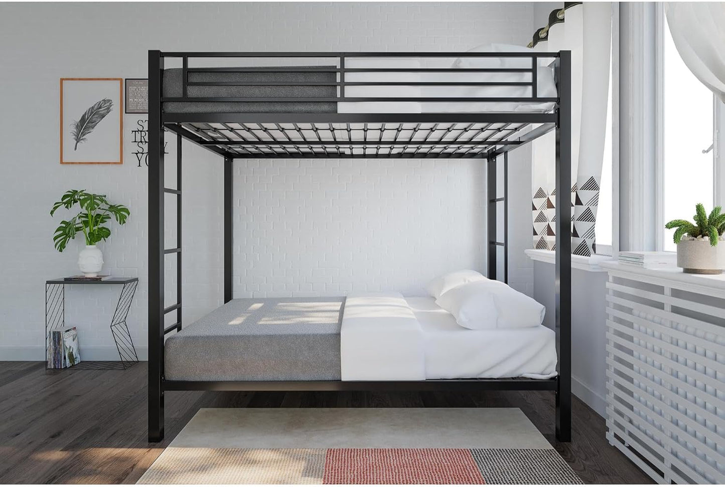 DHP Full Over Full Metal Bunk Bed - Canva Home
