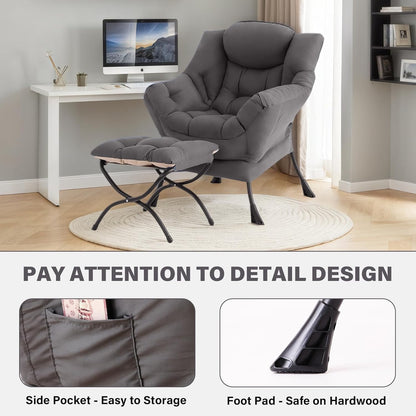 Tiita Modern Large Accent Chair - Canva Home