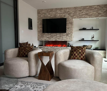 Modern Wool-Like T-Shape Couch