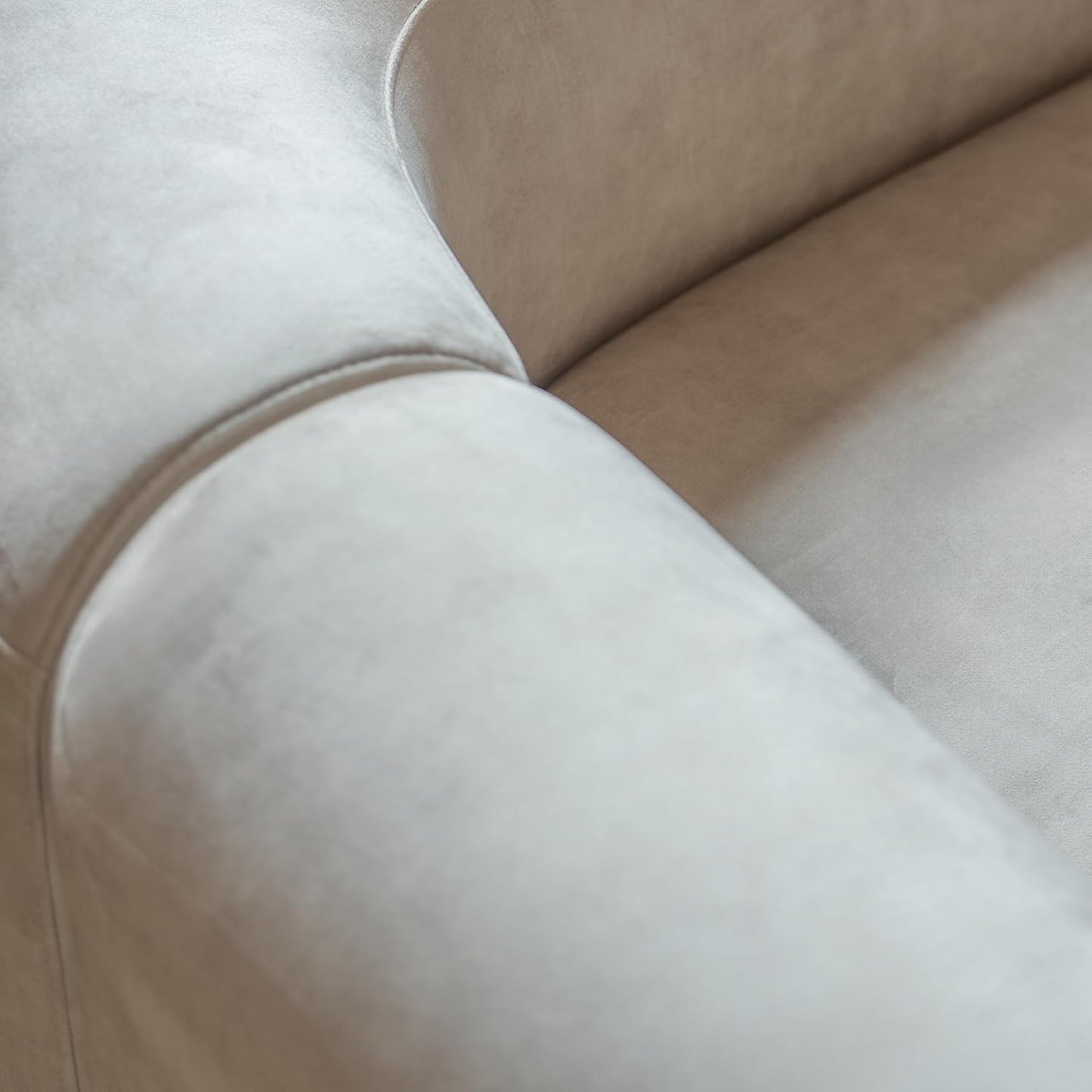 Acann Luxury Modern Tight Curved Back Velvet Sofa