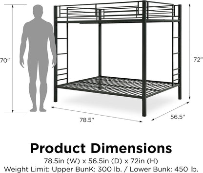 DHP Full Over Full Metal Bunk Bed - Canva Home