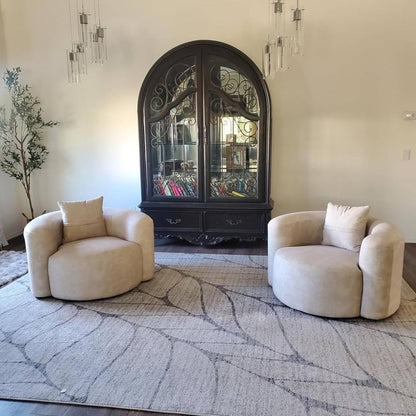 Modern Wool-Like T-Shape Couch