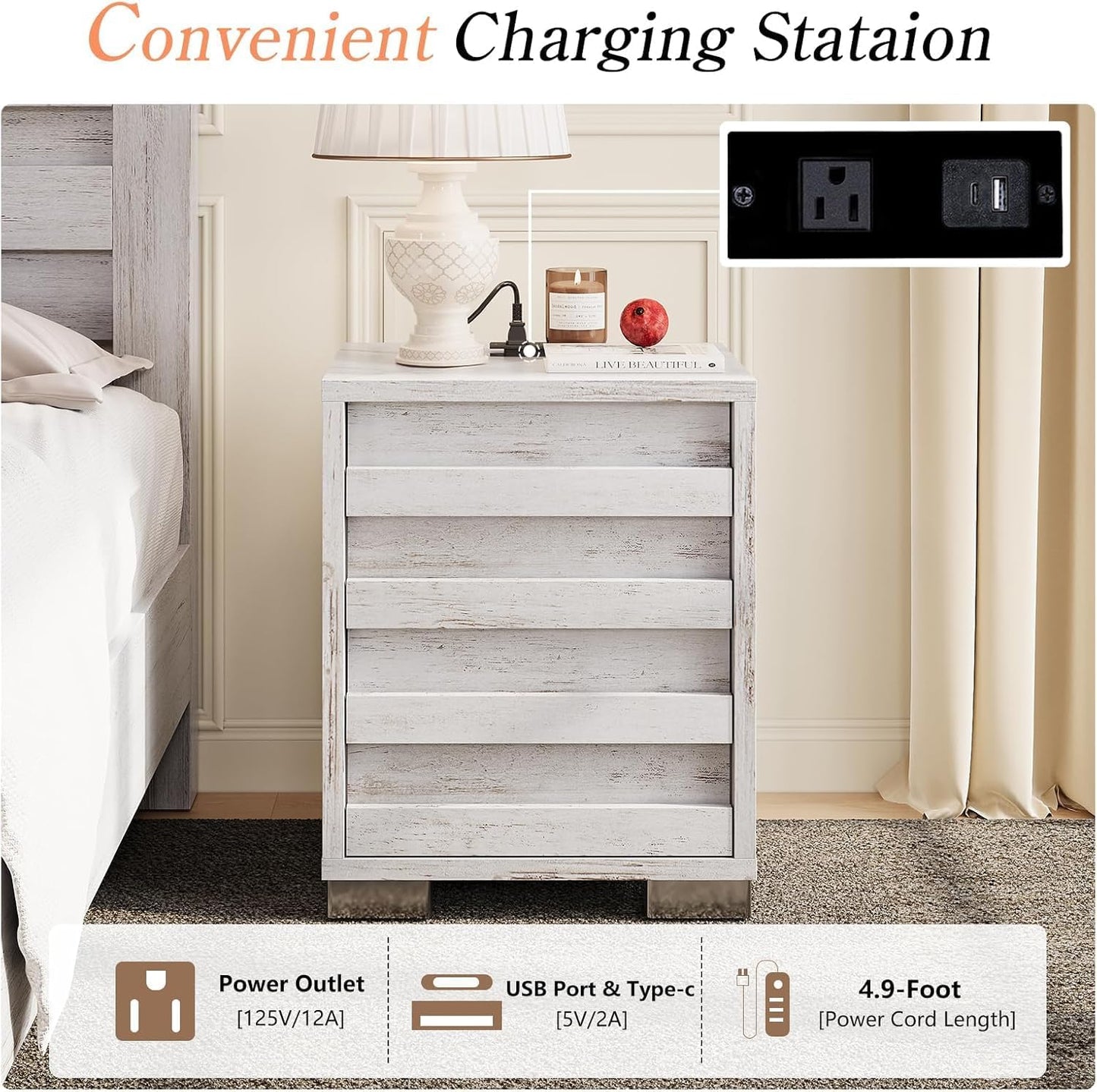 Luxoax 3 Pcs Bedroom Furniture Sets - Canva Home