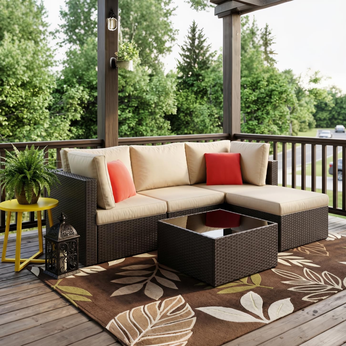 5 Piece Outdoor Patio Furniture Sets - Canva Home