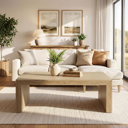 47-Inch Rectangle Coffee Table - Canva Home