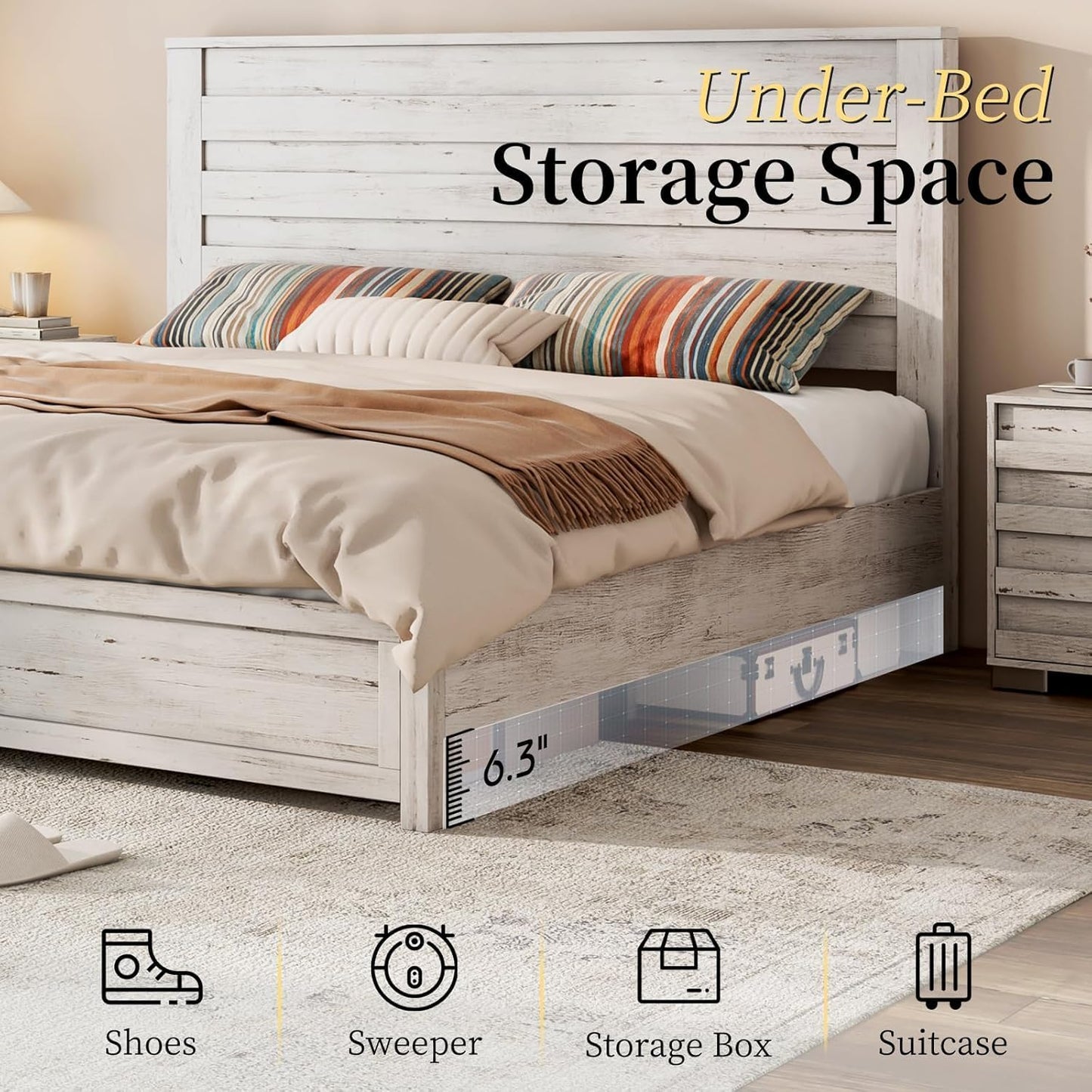 Luxoax 3 Pcs Bedroom Furniture Sets - Canva Home