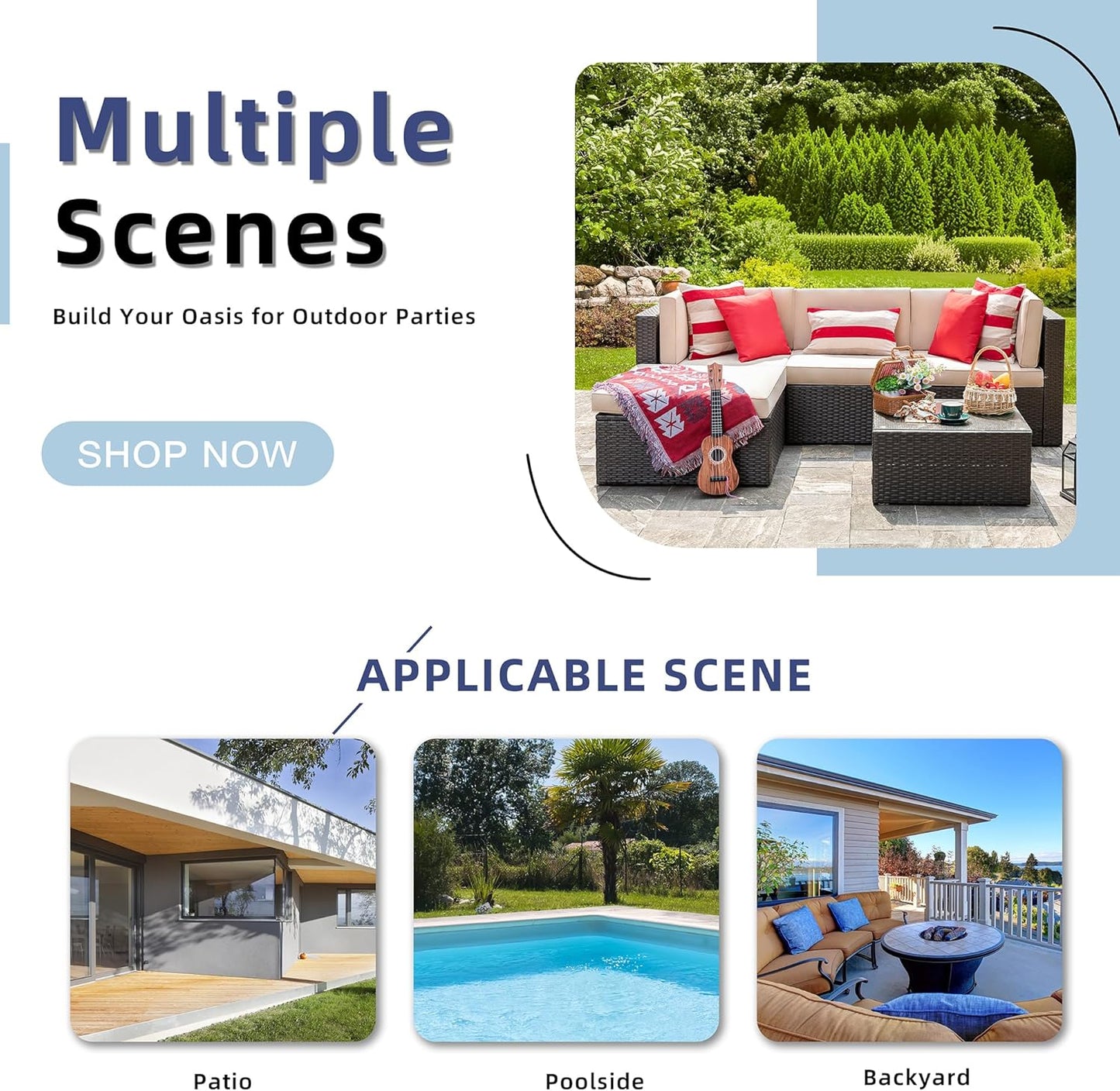 5 Piece Outdoor Patio Furniture Sets - Canva Home