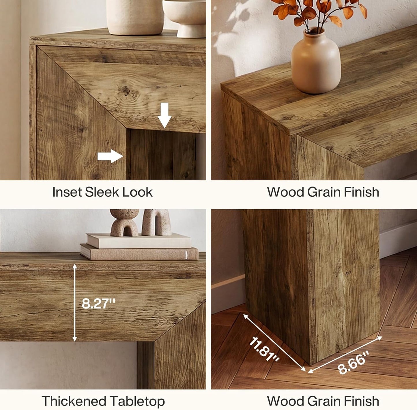 63" TV Stand with Hidden Metal Frame - Canva Home