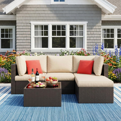 5 Piece Outdoor Patio Furniture Sets - Canva Home