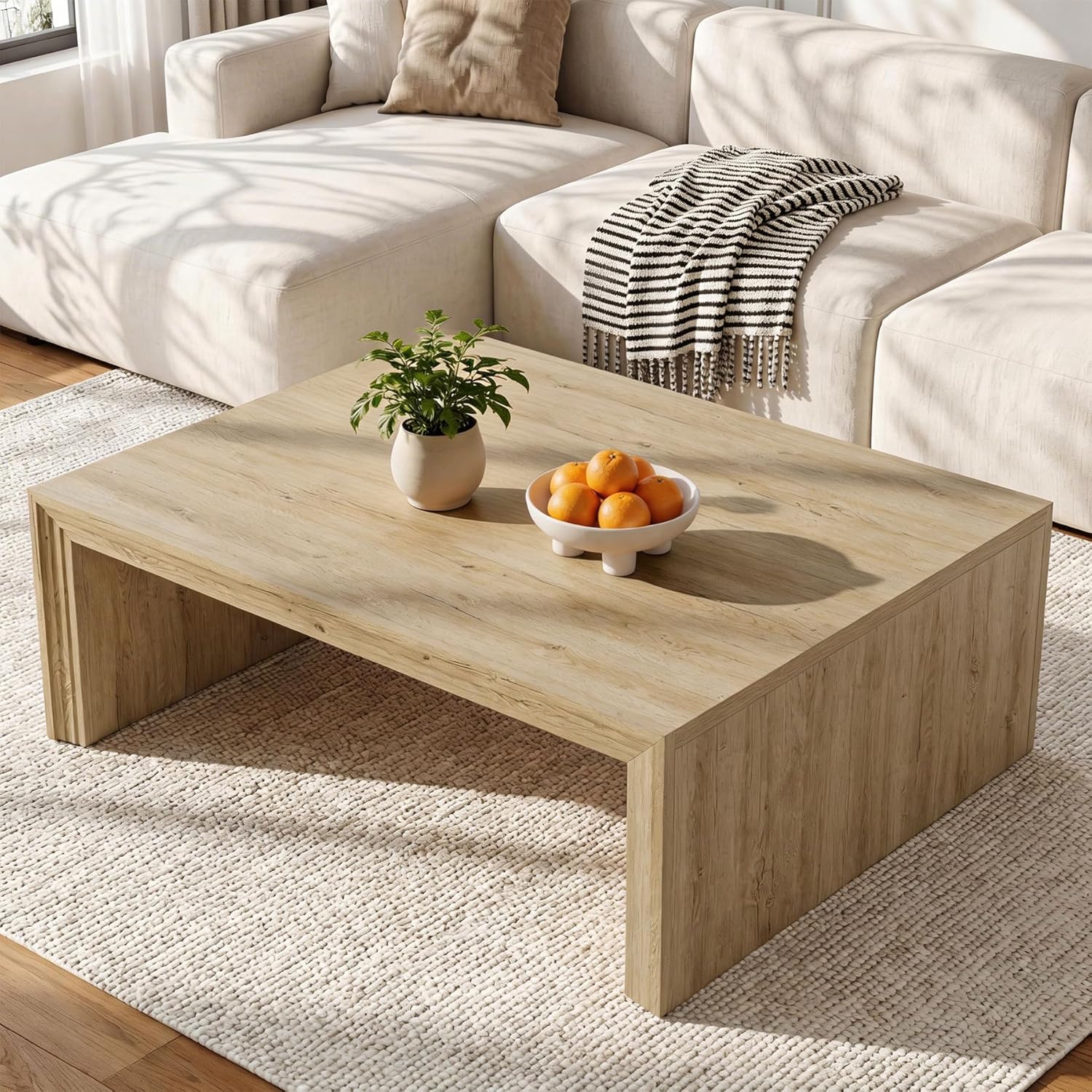 47-Inch Rectangle Coffee Table - Canva Home