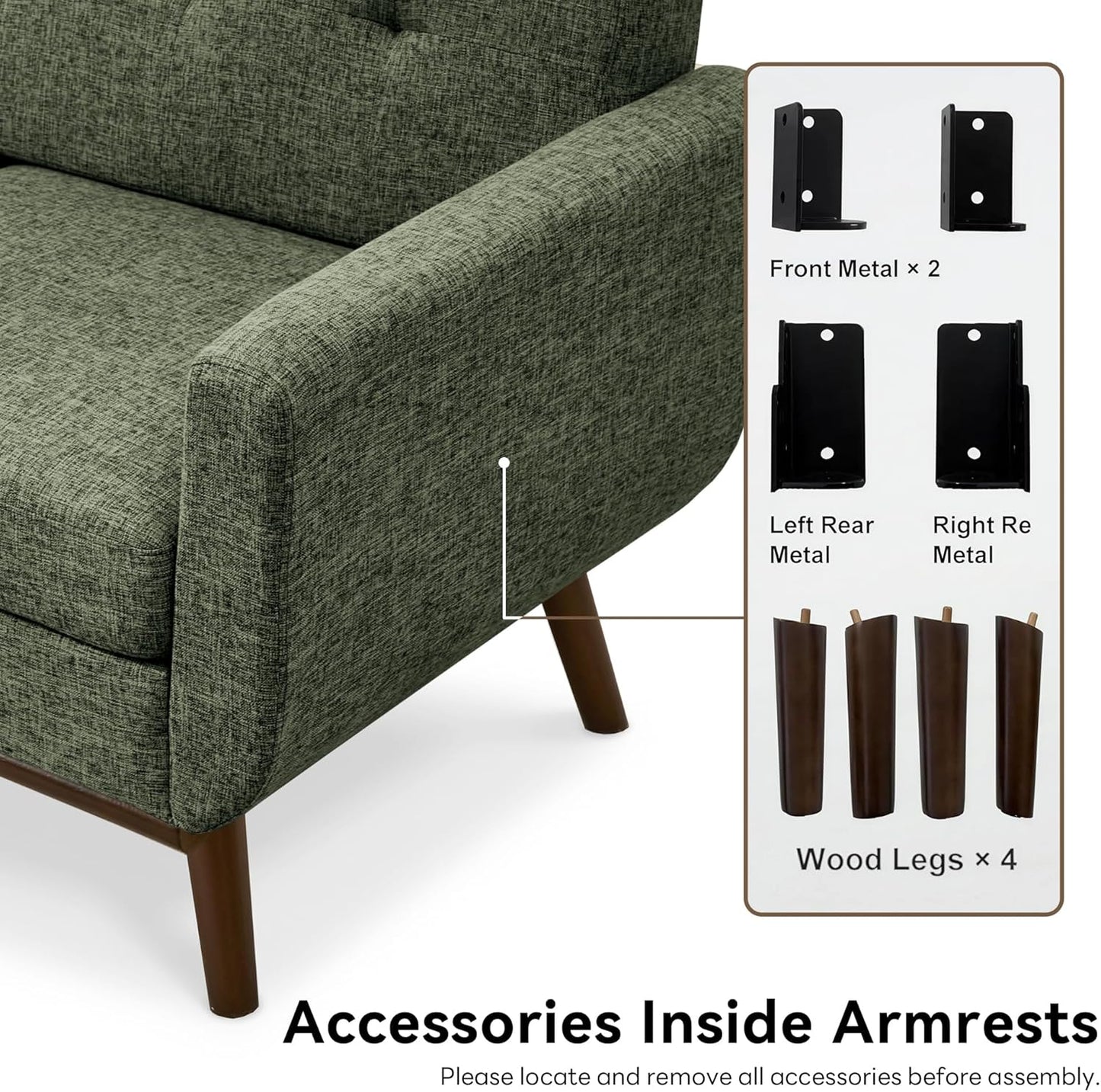 65.2" W Loveseat Sofa