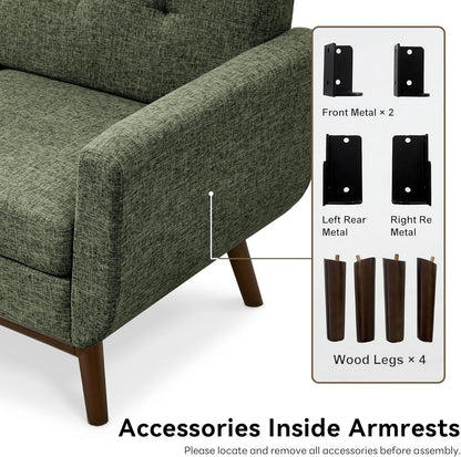 65.2" W Loveseat Sofa