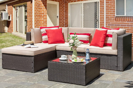 5 Piece Outdoor Patio Furniture Sets - Canva Home