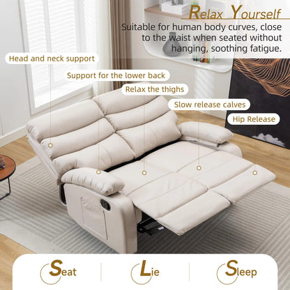 Kerr Leather Recliner Loveseat